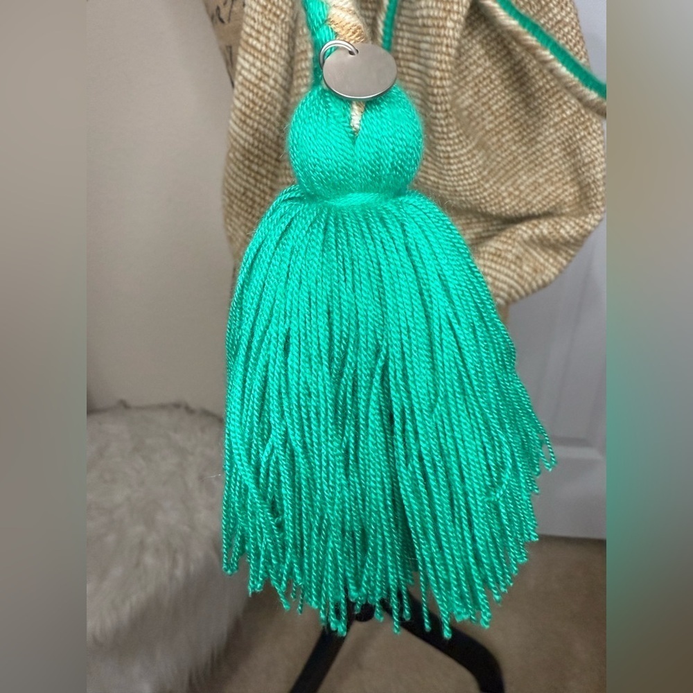 Boho Woven Bag with Tassels - Picture 3 of 5